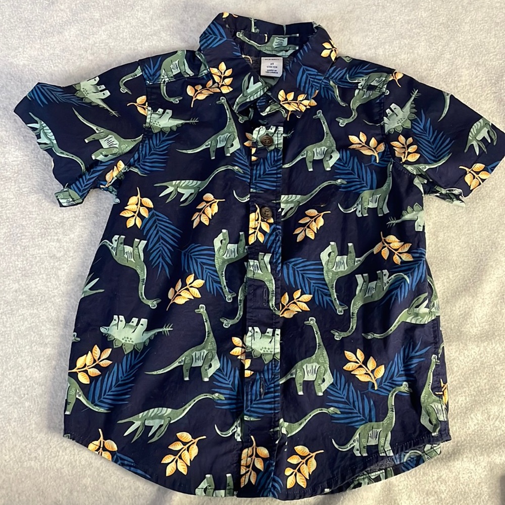 Old Navy 2t Dino dress shirt